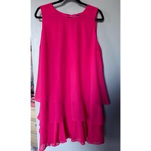 American Living Vintage Tiered Pink Cocktail Dress Fits Women's Size 12-14 XL